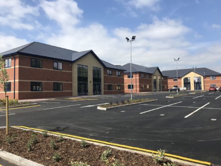 CONSTRUCTION AT SPECULATIVE DEVELOPMENT AT DERBYSHIRE BUSINESS PARK COMPLETES