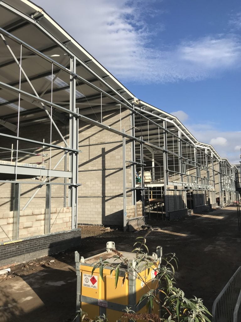 NEW-BUILD WEDNESFIELD WAREHOUSES CLOSE TO COMPLETION